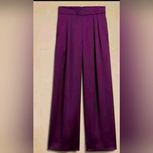Banana Republic Factory Purple Wide Leg Pants